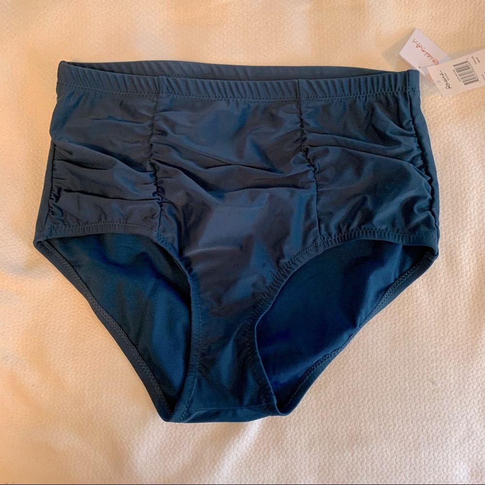 Raisins high rise bikini bottom. Size 14W. Navy